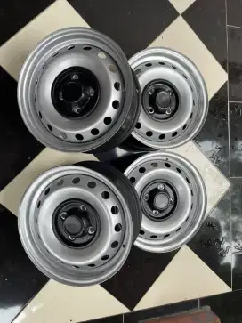 Velg 15 wuling kaleng pcd 4x114 + dop sahara baru