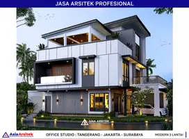 Jasa Arsitek Desain Gambar Rumah di Bekasi Desain Rumah 259 m2