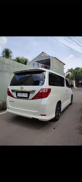 Toyota Alphard G premium sound tahun 2011 buil up putih nopol ganjil