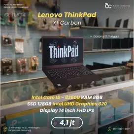LENOVO Thinkpad X1 Carbon | Core i5 8250U 8GB 128GB