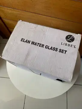 Elan water glass set buy 1 box 6 pcs free 1 box by informa dapet 2 box