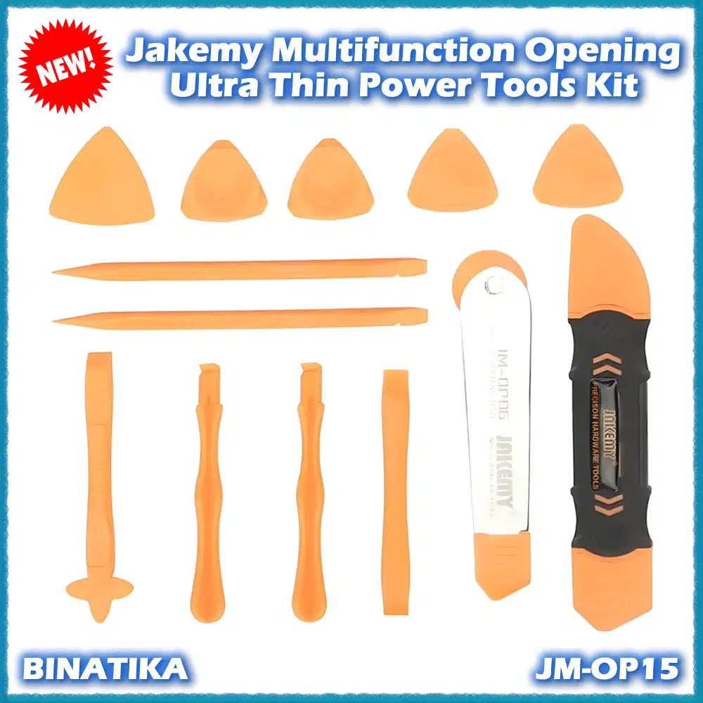 Jakemy Opening Tool Congkelan Stainless Steel Roller Lengkap Set Origi