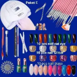 E Paket buka usaha nail art lengkap