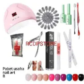 B Paket buka usaha nail art lengkap