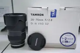 Lensa Tamron 28-75mm f2.8 dI III VXD G2 Sony E mount mulus seperti bar