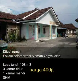 Dijual Rumah Murah Strategis Selomartani Sleman
