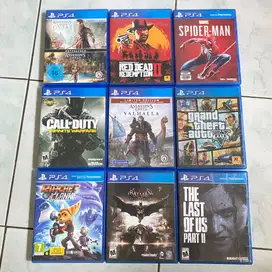 BD / KASET PS4: BATMAN, RATCHET & CLANK, GTA, RDR, TLOU, ASSASINS DLL