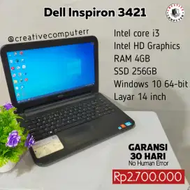 Laptop dell 3421 SSD 256gb