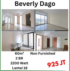 Murah! Apartemen baru 2 br beverly dago, bandung utara