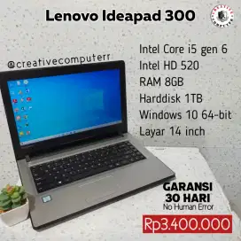 Lenovo Ideapad 300, second, core i5, ram 8gb, murah