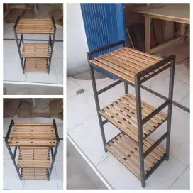 Rak kayu serbaguna terlaris. Ready stok murah