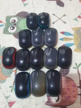 Mouse wireless logitech m185 original normal