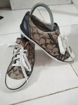 Sneaker coach kanvas mix kulit size 41