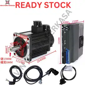 1,5 KW 220 V 1500 Watt 3000 RPM 6A AC Servo Motor dan servo driver kit