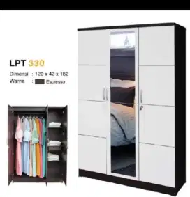 LEMARI GAMIS 3 PINTU