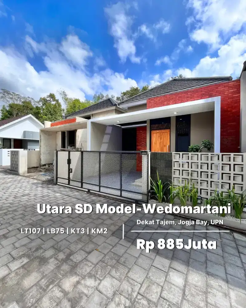 jls 187 (PMJ) RUMAH SIMPEL MINIMALIS FASAD EPIK UTARA SD MODEL