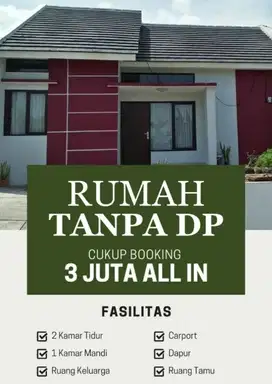 Rumah tanpa DP di perumahan jatihandap dkt terminal cicaheum