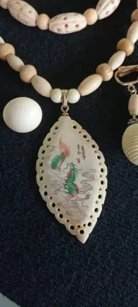 Kalung gelang dan giwang cina vintage