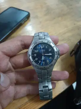Jam Fossil Titanium Blue Dial