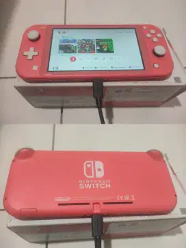 Nintendo switch lite pink