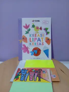 Origami / Kertas lipat dan Buku panduan nya