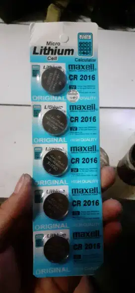 Dijual baterai jam Maxell CR2016 3Volt untuk jam G-shock ,baby-G,dll