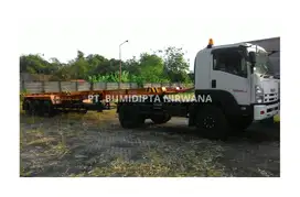 Ekor Trailer Gandengan - 40 Feet - Flatdeck Lantai Sekeleton Rangka