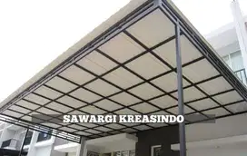 Kanopi Alderon single / double layer Bandung Cimahi, sawargi kreasindo