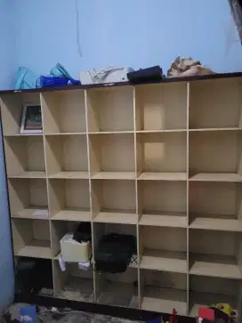 Lemari Rak laundry rak jualan rak olshop asli kayu