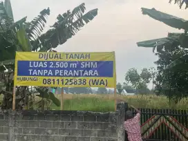 DIJUAL TANAH 2500 m² SHM