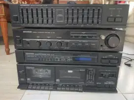 Tape deck Kenwood berikut speaker build up japan