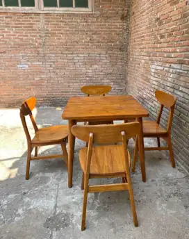 set meja kursi cafe free ongkir