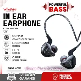 Earphone VIVAN Q15 Powerful Bass Stereo HI-FI Headset Gaming