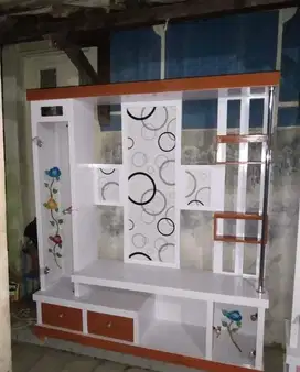 Promo rak tv kayu sekat