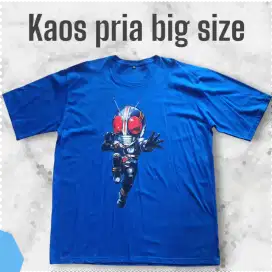 Kaos Pria.big size warna biru