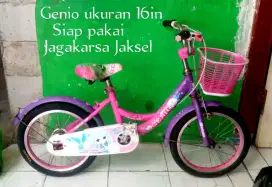 Sepeda Genio ukuran 16in.siap pakai.dijagakarsa jaksel