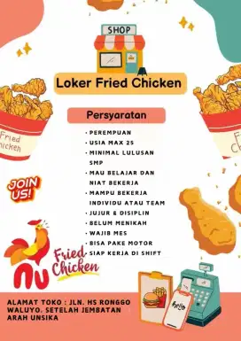 Loker Resto Fried Chicken