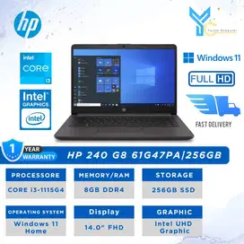 HP LAPTOP NOTEBOOK 240-G8 [61G47PA] i3-1115G4/4GB/256GB/14.0/ Win 11H