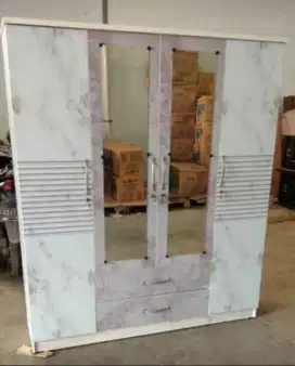 LEMARI PAKAIAN 4 PINTU NAD 4278 MARBLE