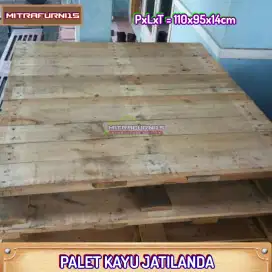 PALet second logistik kargo kayu jatilandA -bks1