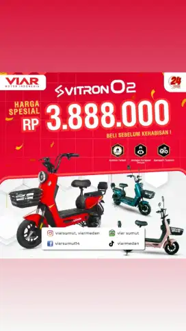 SEPEDA LISTRIK MERK VIAR PROMO KREDIT BUNGA 0%