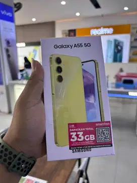 Hp samsung a55 12/256 garansi resmi baru dan segel