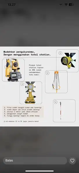 Total station topcon gm 52 mulus