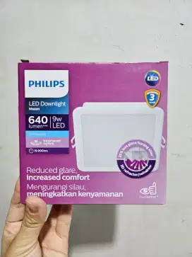 Dijual Lampu Downlight Philips Meson LED 9 watt bentuk petak