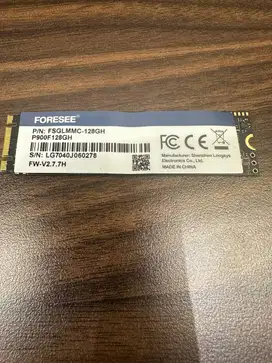 SSD LAPTOP / NOTEBOOK FORESEE 128GB SSD NVME M.2 ORIGINAL