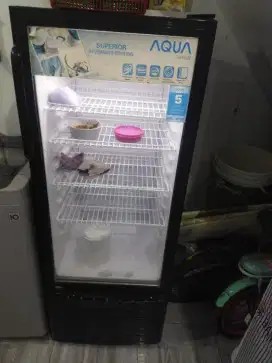 dijual showcase aqua 1pintu