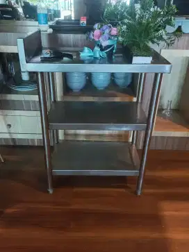 Meja Kitchen Stainless Filler Table Joint Table Bekas Resto Ex Cafe