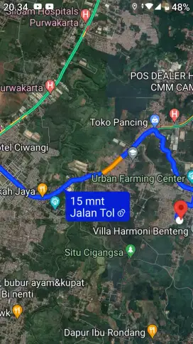 Dijual tanah darat ex kbn rambutan