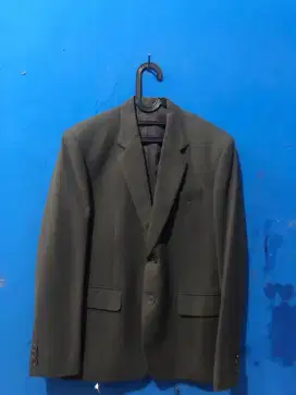 Satu stel Jas grey laki laki vest dan celana