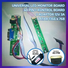 Universal Lcd Monitor Board 40 Pin - Resolusi 1366x768